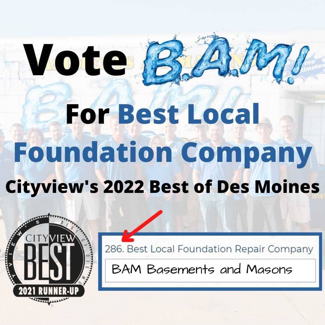 Waterproofing your basement? Bambasement of Des Moines Voted #1