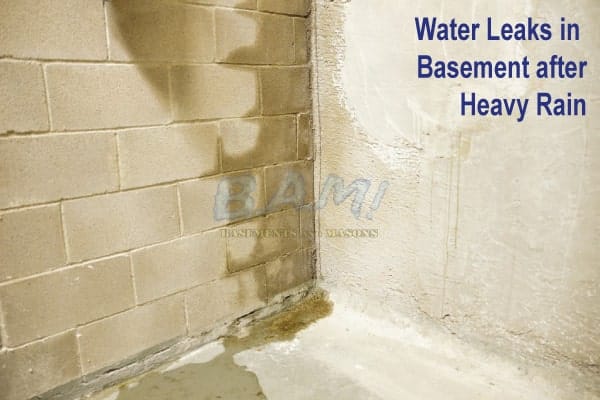 Why Does Water Leaks In Basement After Heavy Rain