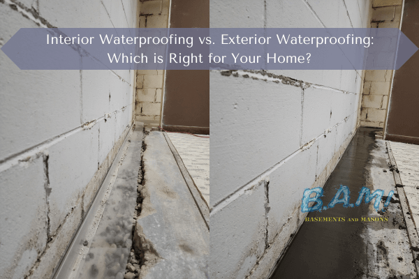 Interior-Waterproofing vs Exterior-Waterproofing